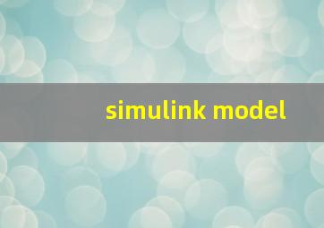 simulink model